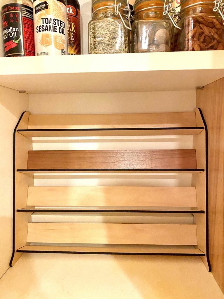 Compact Spice Rack for the Cabinet