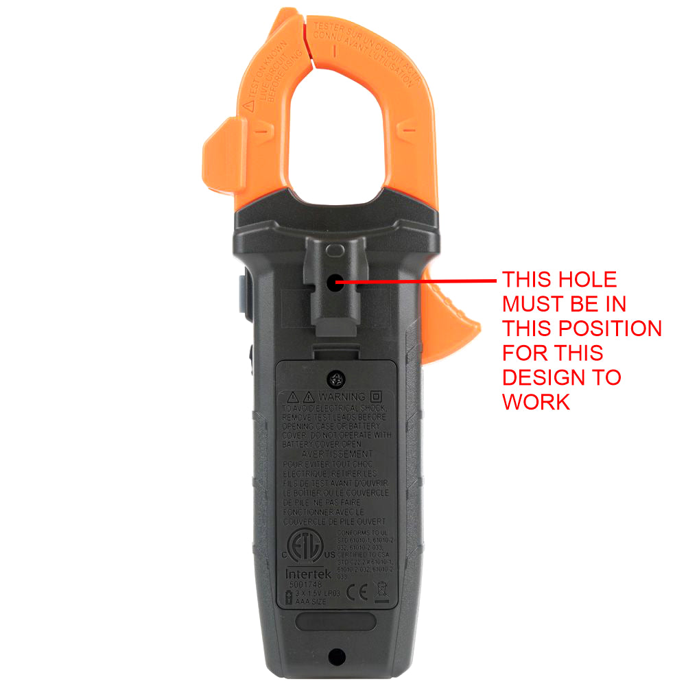 Secure Suspension Clamp for Klein CL220/CL390 Clamp Meter
