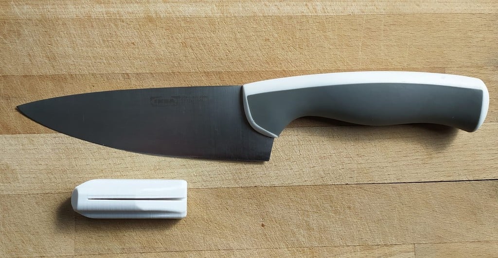 Readable extra handle for knife