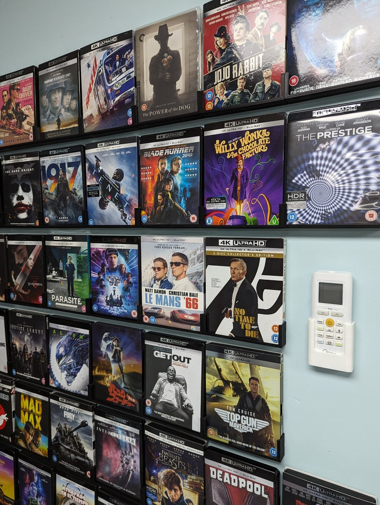 Wall mount for Blu-ray, DVD, PlayStation and Xbox Cases