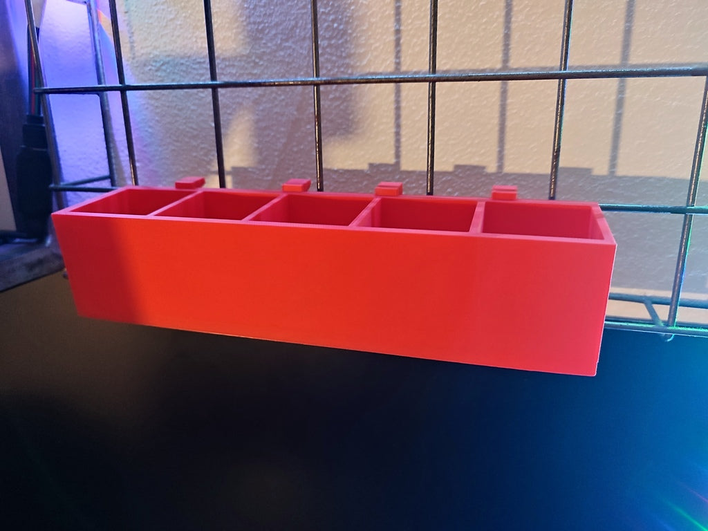 Spice rack for stove grid
