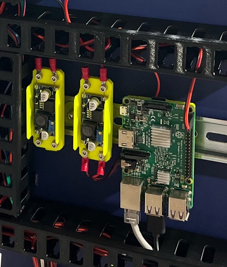 Robust DIN Rail Mount for DC Buck Converters