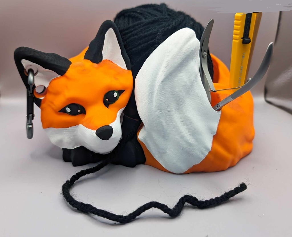 Cute Fox Yarn Bowl