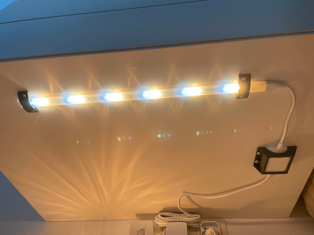 Hue Light Strip Bracket - Secure Mounting for Philips Hue Light Strips