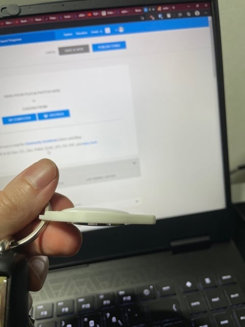 Minimalistic AirTag keychain