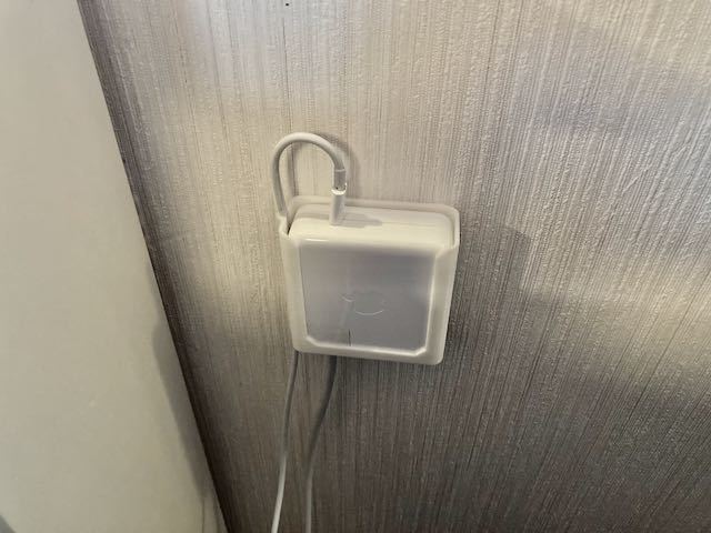 Macbook USB-C charger wall mount