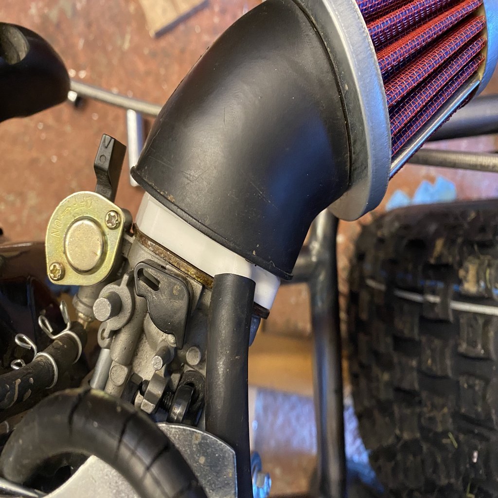 Air filter adapter for Honda GX160/200, Predator and Clone engines (Updated)