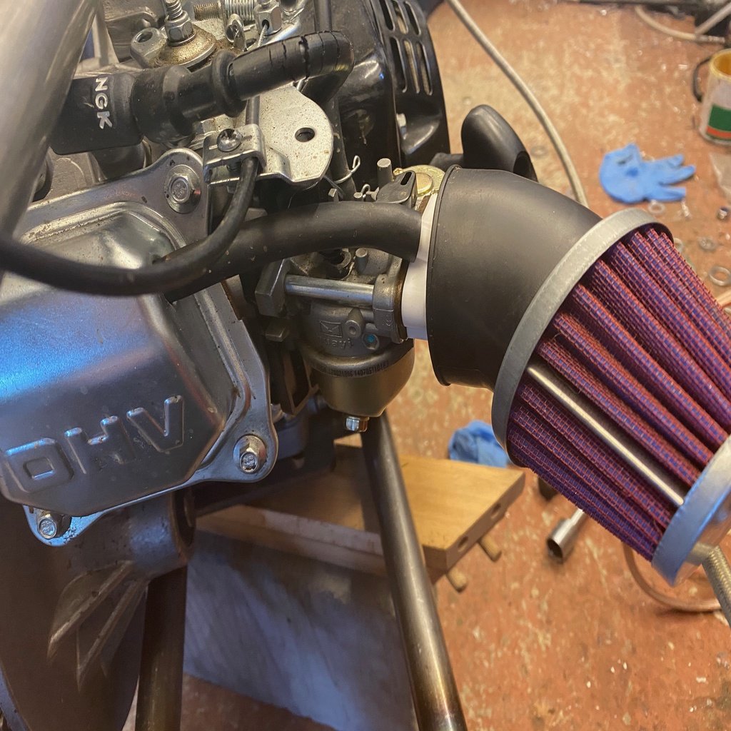 Air filter adapter for Honda GX160/200, Predator and Clone engines (Updated)