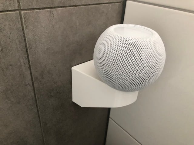 Wall mount for HomePod Mini at the socket