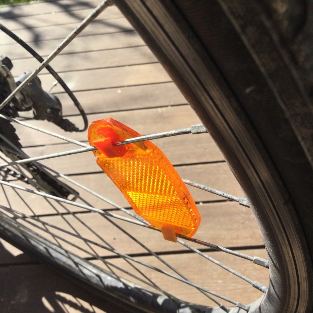 Bicycle Wheel Spoke Reflector Holder Clip