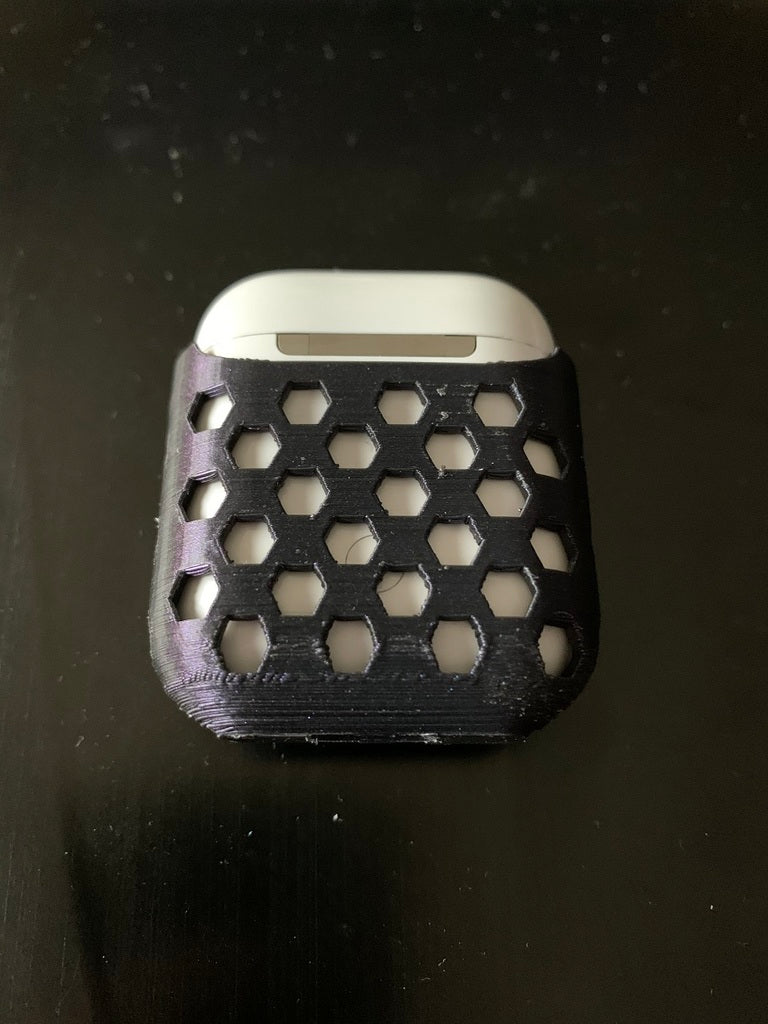 Airpods v2 Hexagon Case with and without name space