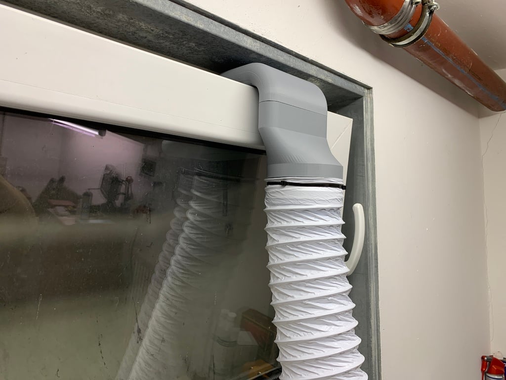 K40 Tilting window exhaust adapter for 100mm Hoses