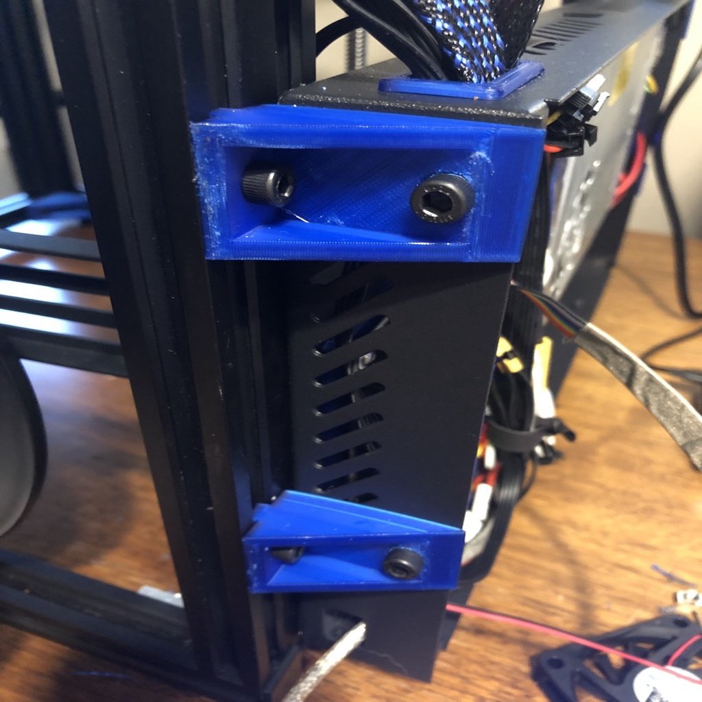 Ender 5 Rear Mounting Bracket for Electronics and Power Supply
