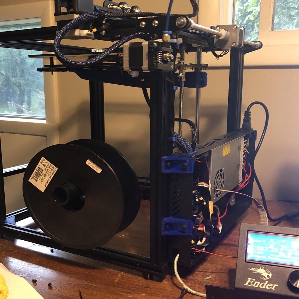 Ender 5 Rear Mounting Bracket for Electronics and Power Supply