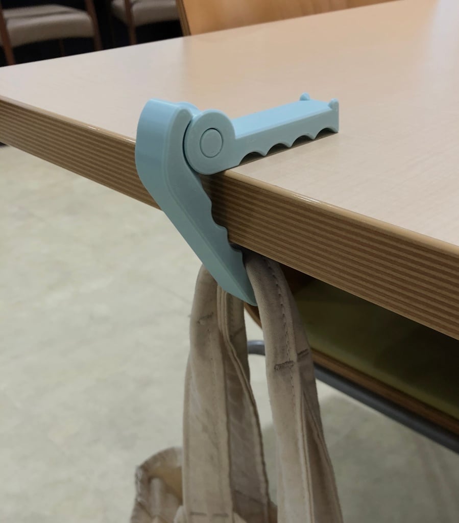 Portable Crocodile Table Hook for Bags