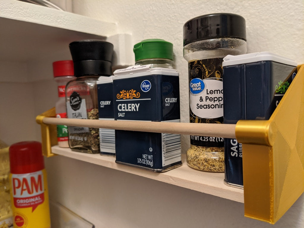 Flexible Spice Rack for Organised Kitchen