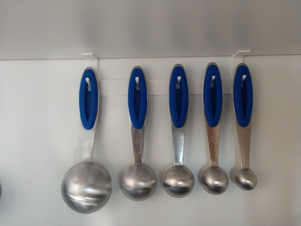 Measuring Cup and Spoon Holder for Cabinet Shelf