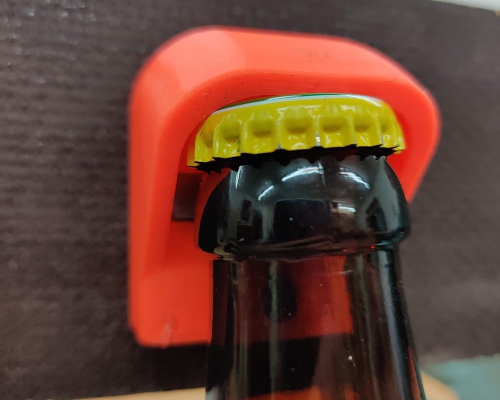 Wall Mounted Bottle Opener with Metal Insert