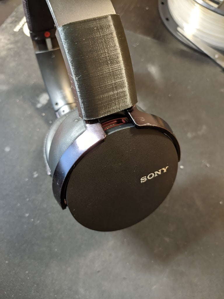 Reinforced headband for Sony MDR-XB950BT and MDR-XB950B1 headphones