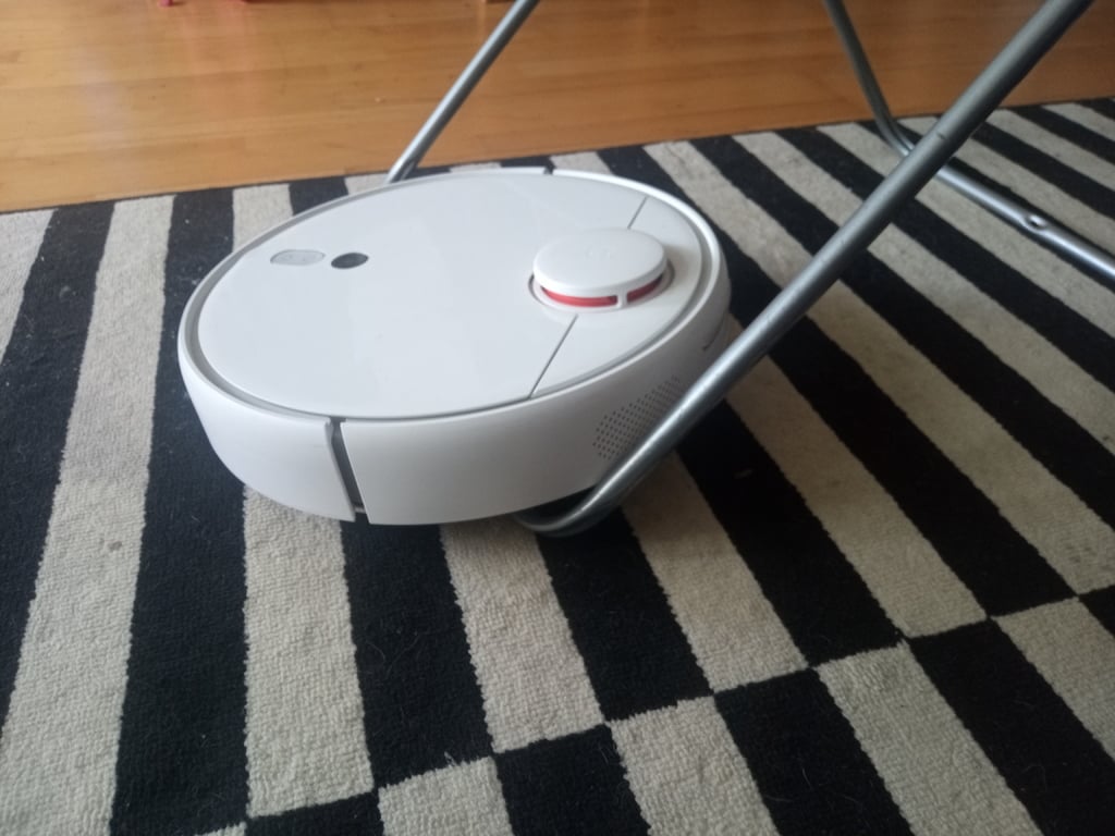 Protector for clothes horse against vacuum cleaner robot