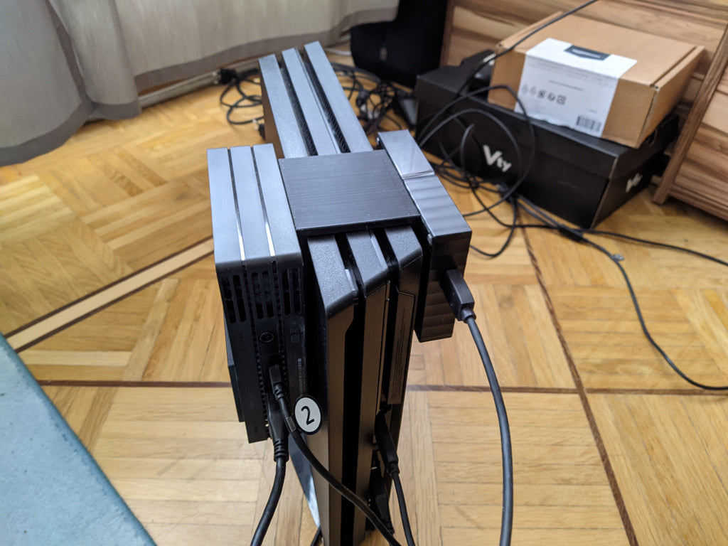 PS4 Pro PSVR Processor Unit and HDD Mounting