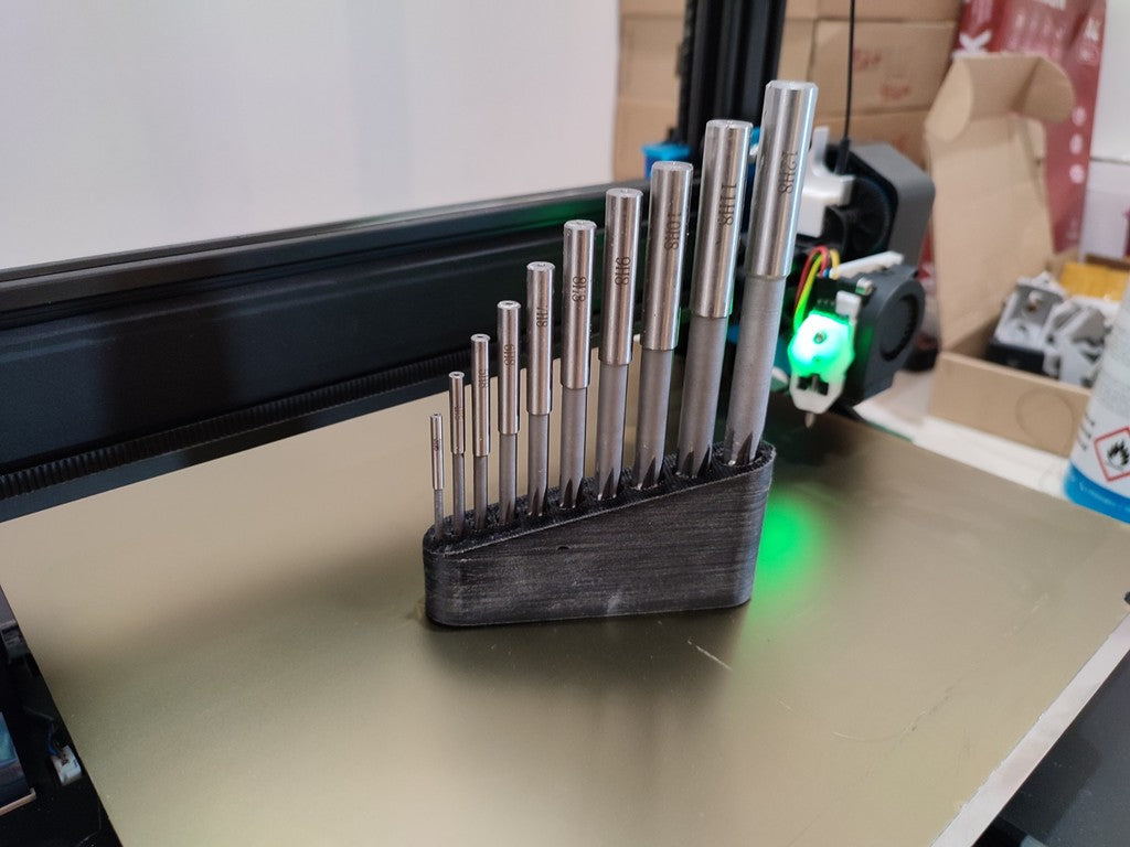 Practical Storage Box for Drills and Reamers (3-12 mm)