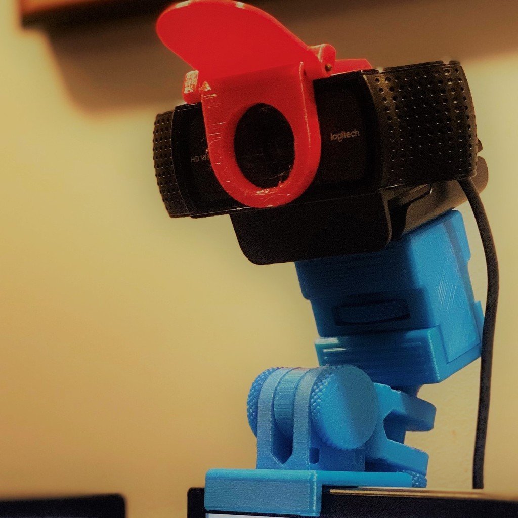 Logitech C920 webcam mounting arm with swivel function