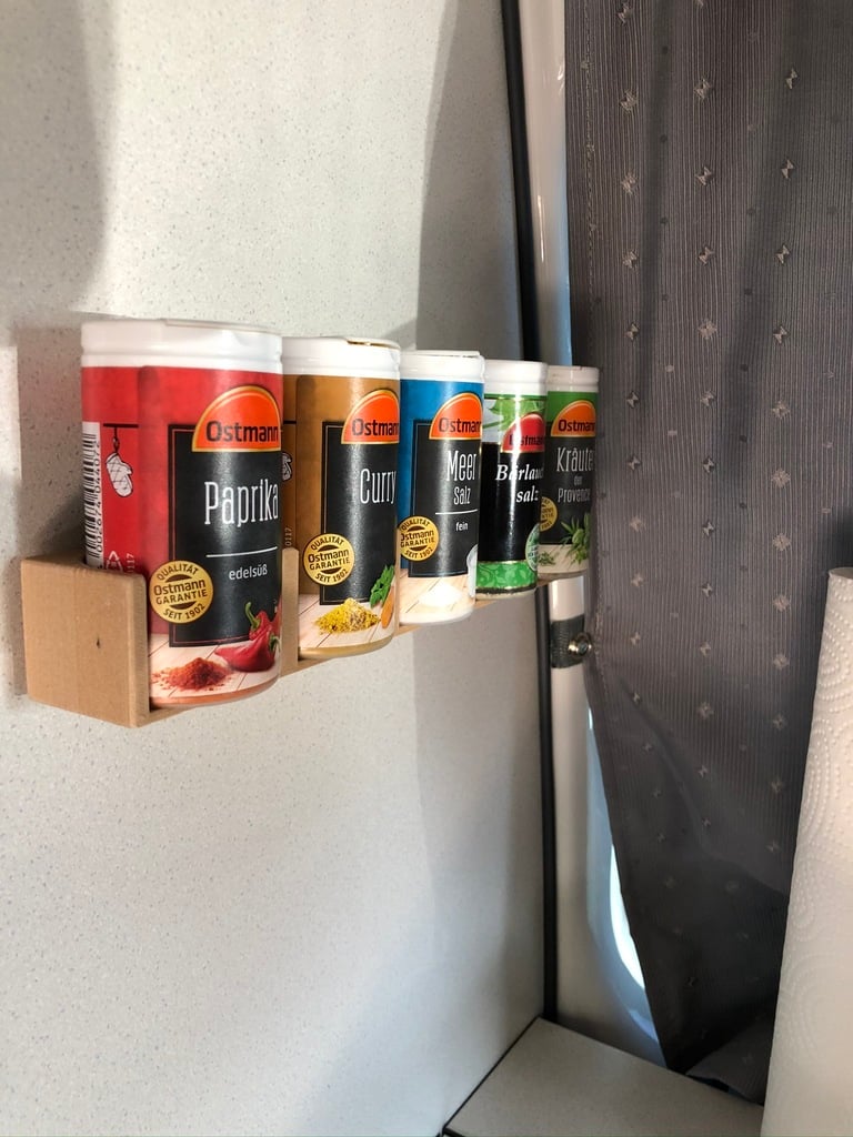 Practical Spice Rack for Campervans and Kitchens