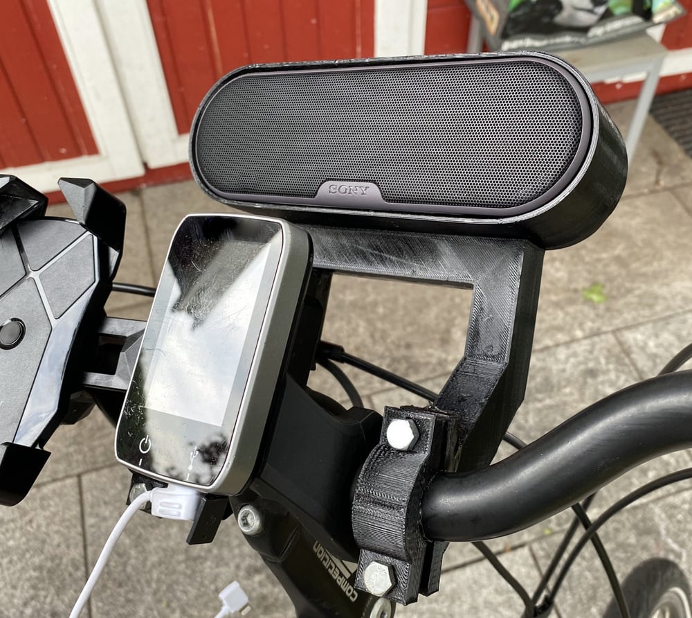 Bike mount for Sony SRS-XB2 Bluetooth Speaker