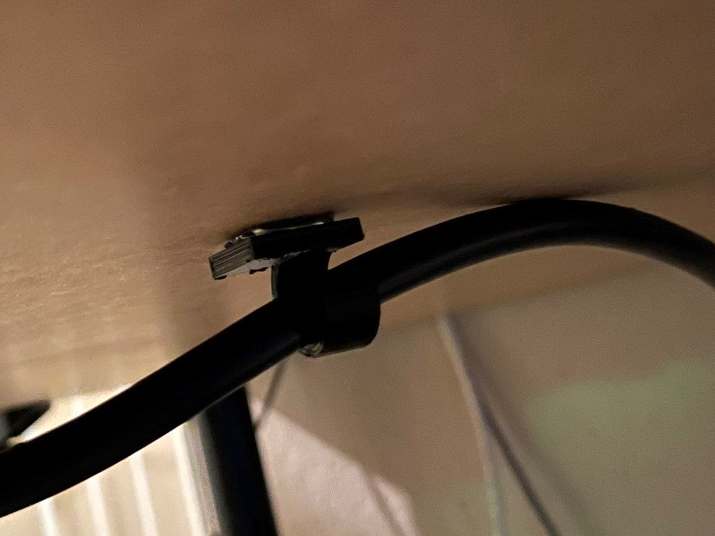 Under Desk Cable Hook - Cable holder for efficient cable management