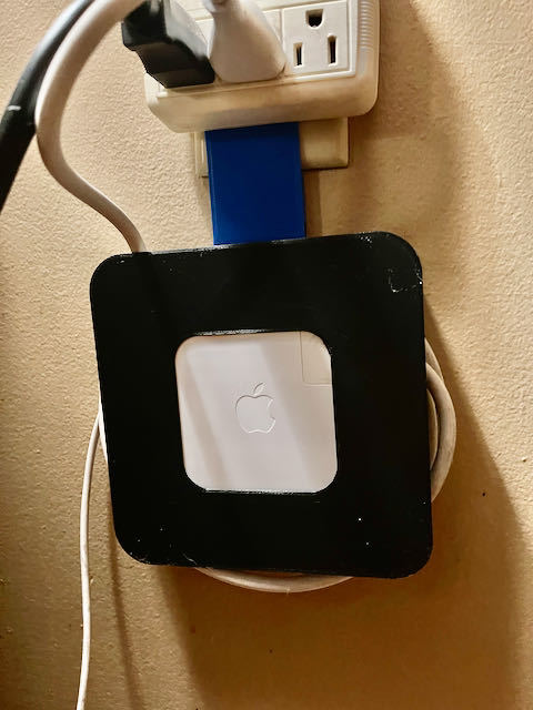 MacBook Pro Charging Cable Organiser and Outlet Hanger