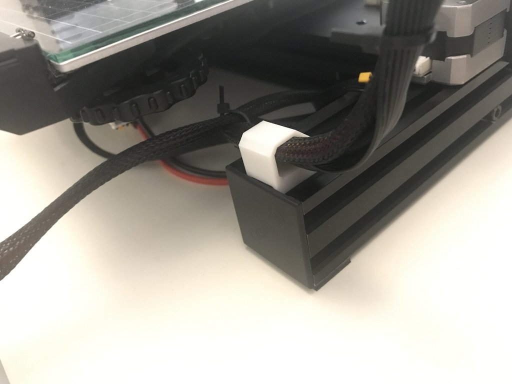 Cable clips for Extruder (Ender 3) - Effective cable management for 4040/4020 profiles