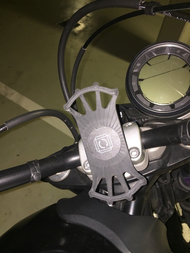 Robust Phone Holder for Motorcycle Handlebars