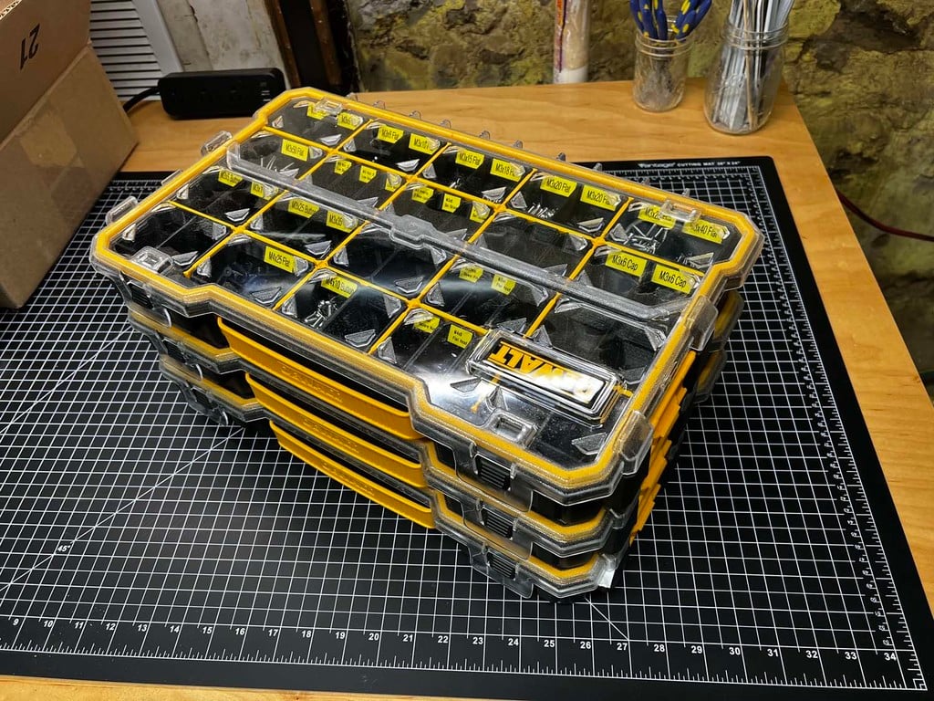 Modular Organiser Boxes for Small Parts