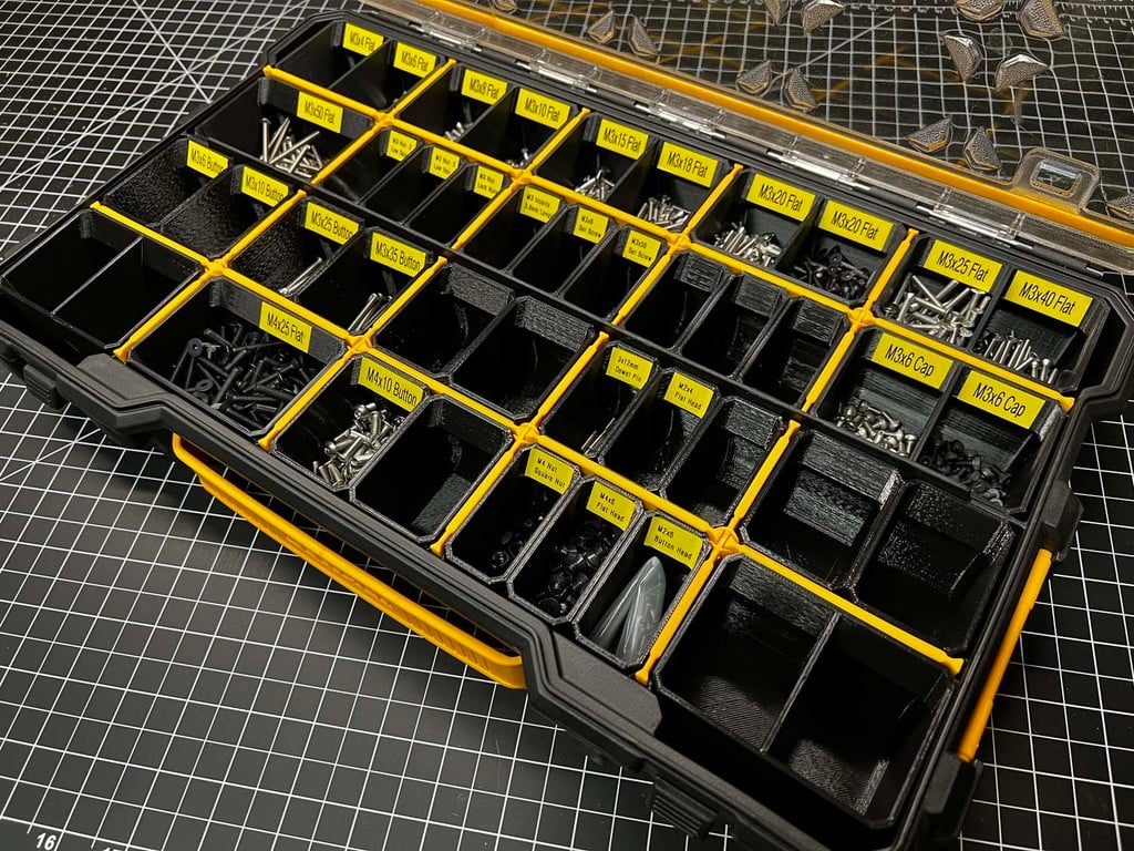 Modular Organiser Boxes for Small Parts