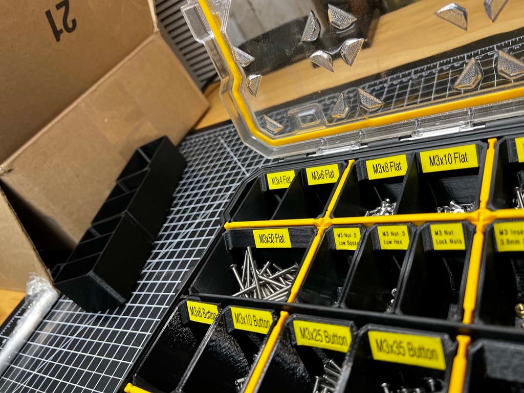 Modular Organiser Boxes for Small Parts