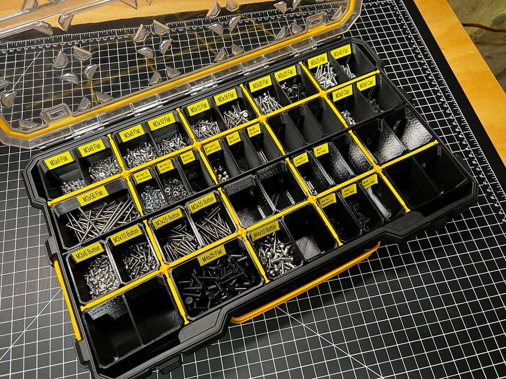 Modular Organiser Boxes for Small Parts