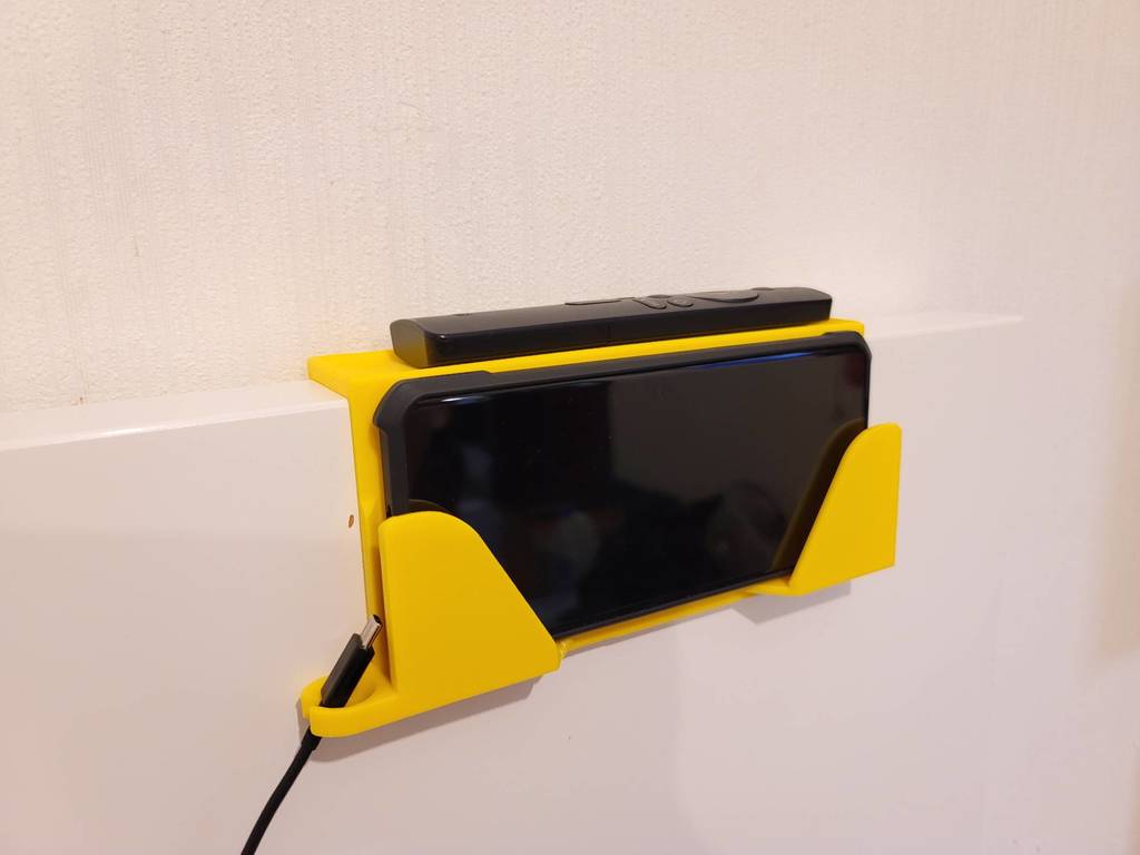 Ikea Malm Bed Phone Shelf with Cable Holder and Remote Control Slot