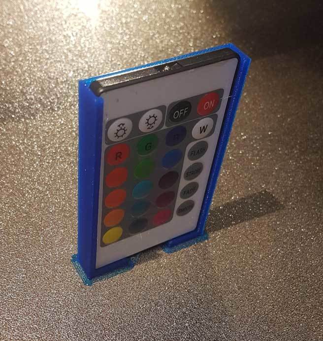 LED Remote Control Holder for Strip Lights with Octagon Hole and Solid Variant