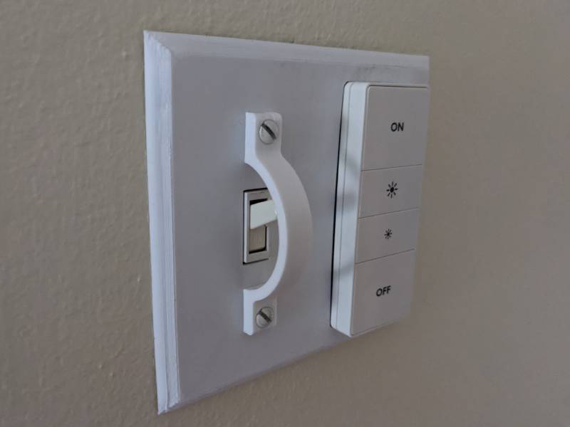Holder for Philips Hue Remote Control - Fits Small Light Switches