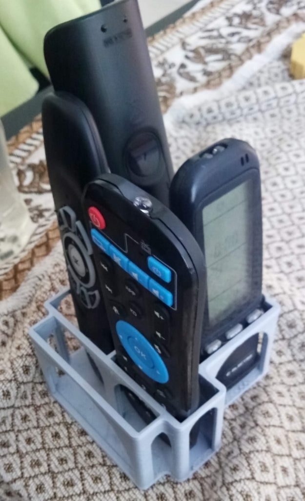 Remote control holder box with smartphone stand