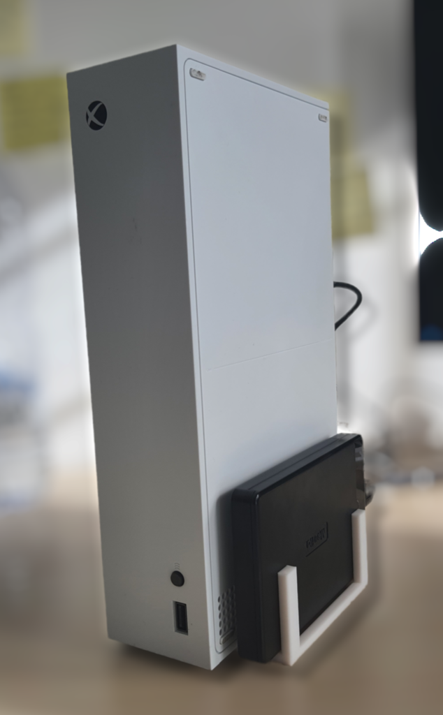 Stand for Xbox Series S + external HDD