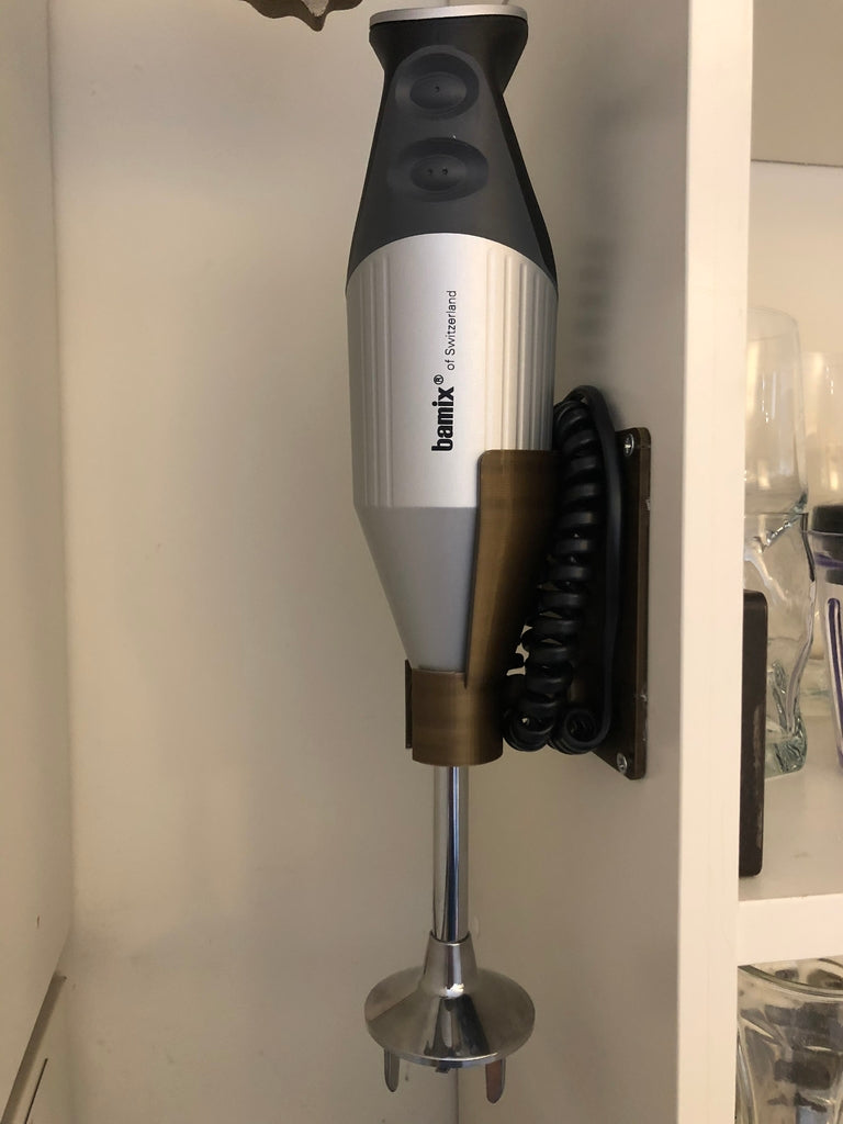 Wall mounting holder for Bamix kitchen machine