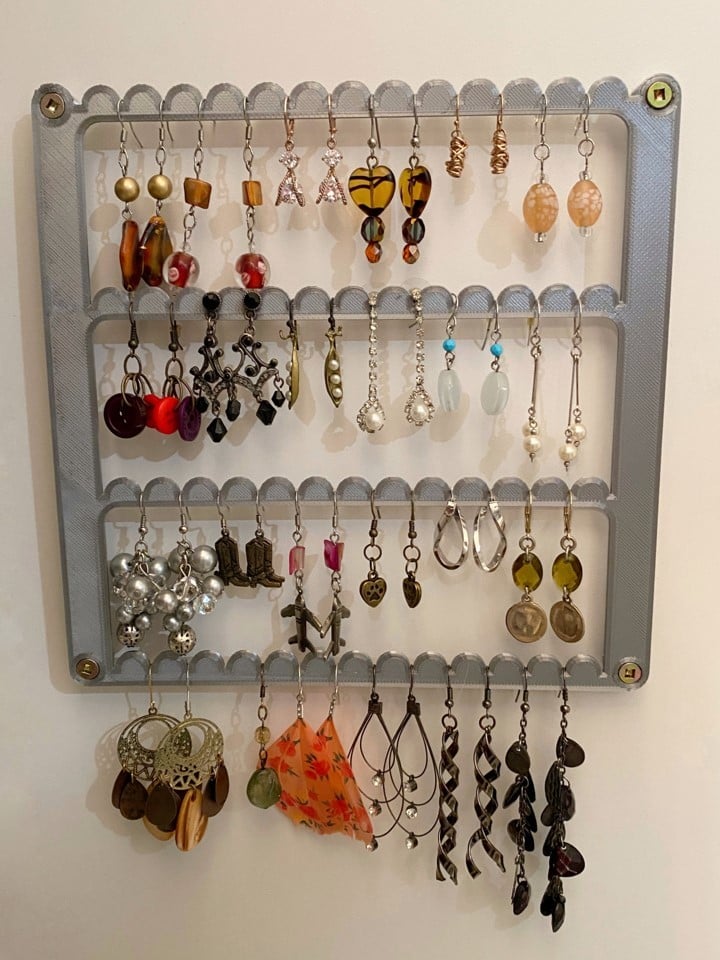 Wall Mounted Earring Organiser and Hanger
