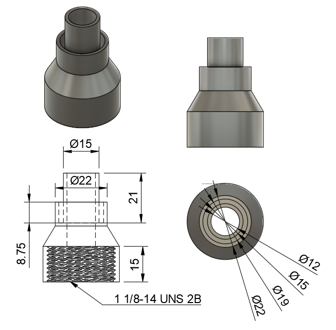 Quooker Inlet Combination Valve Funnel