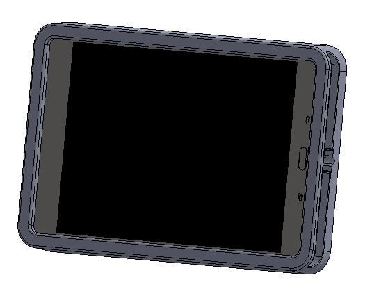 Wall Mount for Samsung Tab A SM-T350 with open back for power connection