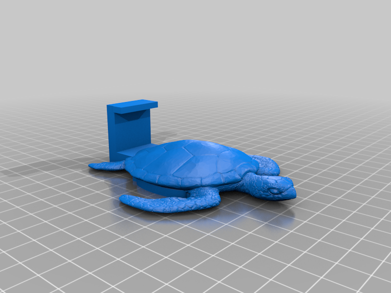 Magnetic Towel Holder in Sea Turtle Design