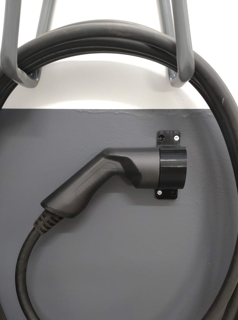 Holder for EV charging cable type 2