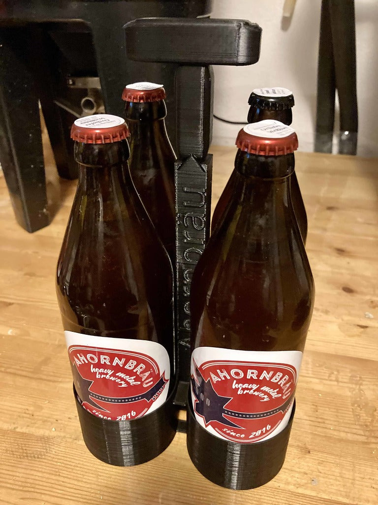 Practical Beer Carrier for 4 EURO bottles