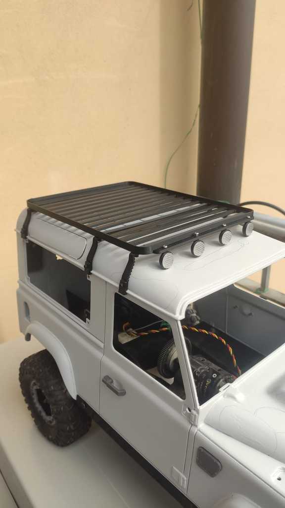 Realistic L-brackets for roof racks on RC4WD Land Rover Defender D90